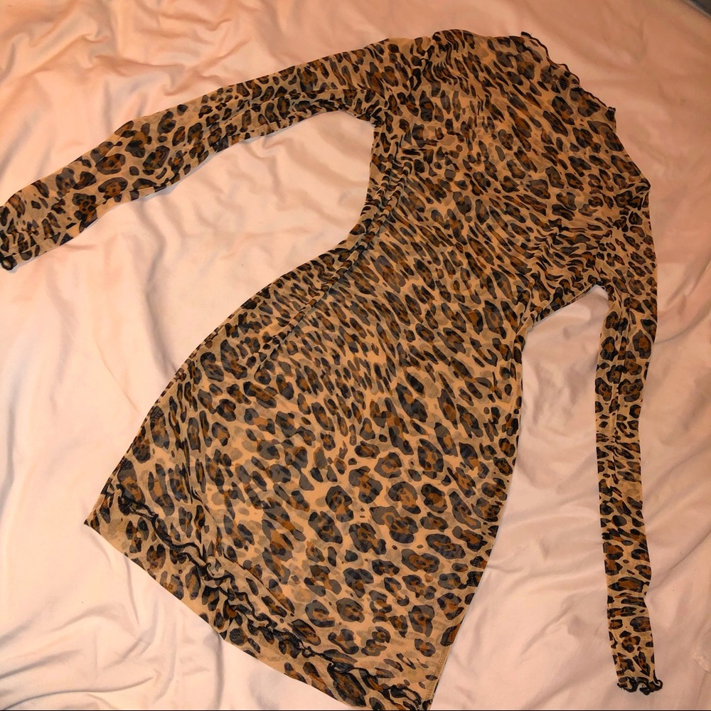 Cheetah print dress